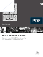 Behringer DDM 4000 User Manual