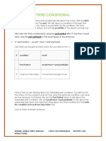 Third Conditional: Conditional We Talk About The Past. We Talk About A Condition in The Past That