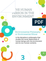 Human Person in The Environment