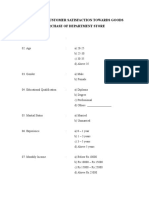 A Study On Customer Satisfaction Towards Goods Purchase of Department Store