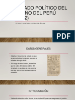 Estado Político Del Reyno Del Perú (1742) : Vitorino Gonzáles Montero Del Águila