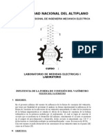 Cia de La Forma de Conexion Del Vatimetro