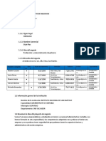 Estructura Del Proyecto de Negocios