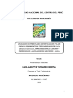 APLICACIÓN DE TRES PLANES DE FERTILIZACIÓN FOLIAR en Papa PDF