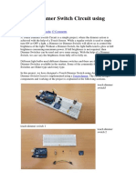 Touch Dimmer Switch Circuit Using Arduino