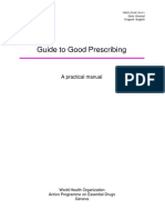 WHO Guide To Good Prescribing