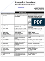 PT. Tritunggal Arthamakmur Surabaya Product List