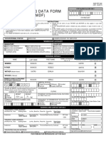 Member'S Data Form (MDF) : Membership Category