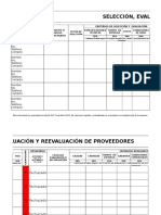 6 - Formato Seleccion, Evaluacion y Reevaluacion de Proveedores