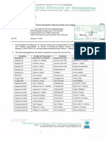 0998 - Division Memorandum No. 03, S. 2019