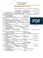 3rd Unit Test MAPEH 9 2018