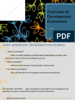 Overview of Development Economics