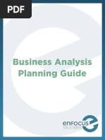 BA Planning Guide