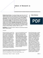 Therapy: Quantitative Analysis Research