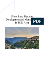 Land Management of Hilly Areas