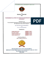 Project Report: "Experimental Study On Strength Properties of Geopolymer Concrete"