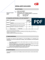 Material Safety Datasheet CSB Batteries