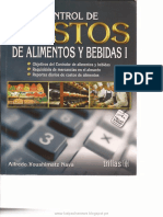 Control de Costos de Alimentos y Bebidas I PDF