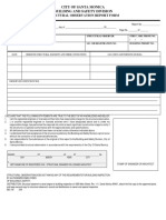 Structural Observation Report Form: City of Santa Monica Building and Safety Division