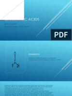 Carboxylic Acids: Basic Properties Project by Student Ghita Antonia