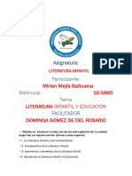 Tarea 1 de Literatura Infantil