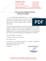 Certificado de Extintor