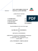 Design and Fabrication of Manual Lawn Mower