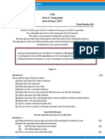 Icse Class X-Geography Board Paper 2017 Time: 2 Hrs Total Marks: 80