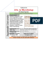 M.Sc. in Microbiology