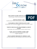 Ebb&Flow Cake Menu