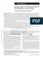 Dual Antiplatelet Therapy Improves Functional Outcome in Patients With Progressive Lacunar Strokes