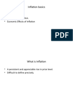 Inflation Basics: - What Is Inflation? - Measures of Inflation. - Economic Effects of Inflation