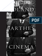 Watts, Philip-Roland Barthes' Cinema-Oxford University Press (2016)