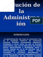 Evolución de La Administración