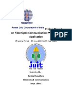 Project Report On Fibre Optic Communication