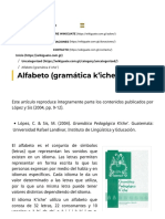 Alfabeto (Gramática Kiche)