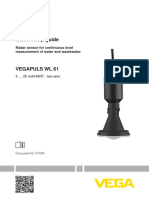 Quick Setup Guide: Radar Sensor For Continuous Level Measurement of Water and Wastewater