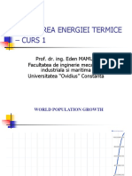 Utilizarea Energiei Termice - Curs 1