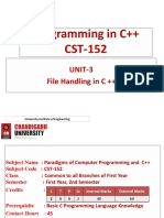 Programming in C++ CST-152