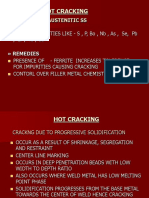 Hot Cracking: Craking in Austenitic Ss