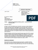 July 15 Ohio EPA Letter To Norwood Mayor Thomas Williams