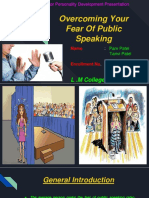 Overcoming Your Fear of Public Speaking