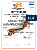 Certificado de Capacitacion