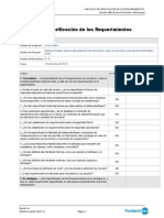 Lista de Comprobación de Requisitos