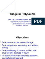 Triage in Polytauma: Prof. Dr. A. Chandrasekaran M.S., PH.D.