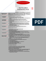 Test Procedures - BR - WATER BALANCE