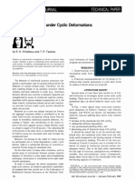 Behavior of Dowels Under Cyclic Deformations