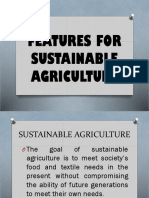 Features For Sustainable Agriculture