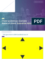 Client Guidelines Example Name of Client:: Executive Advisors