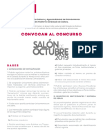 Convocatoria Salón de Octubre.